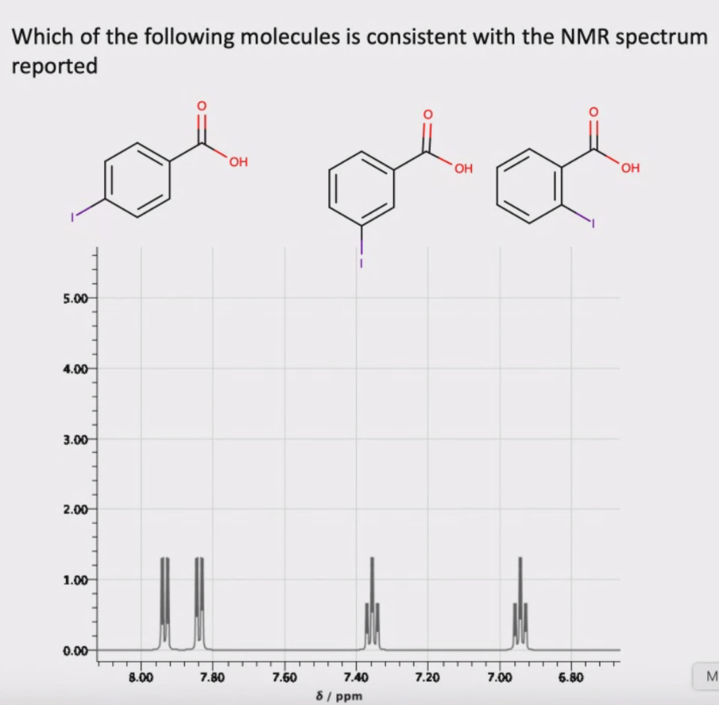 Solved Which of the following molecules is consistent with | Chegg.com