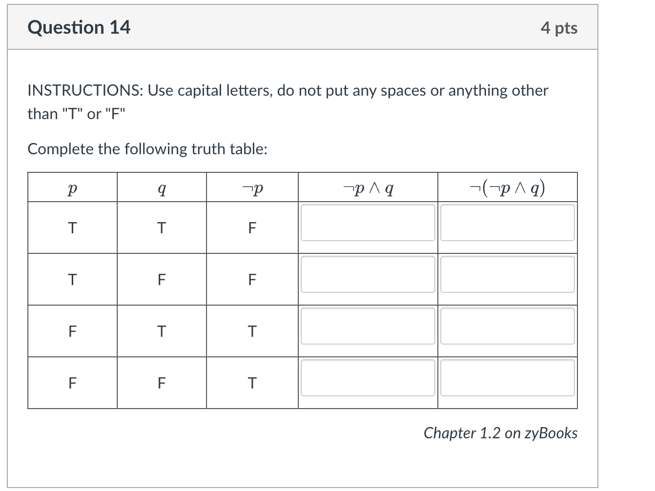 INSTRUCTIONS: Use capital letters, do not put any | Chegg.com