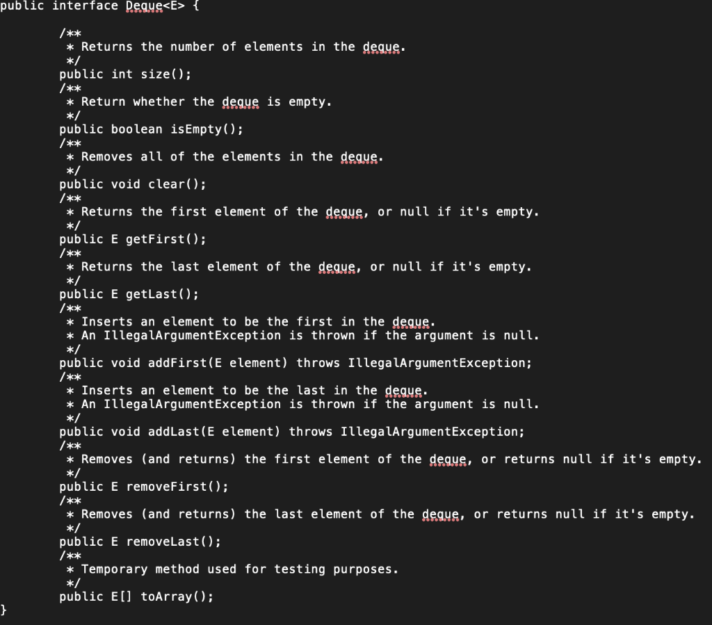 implement deque using doubly linked list