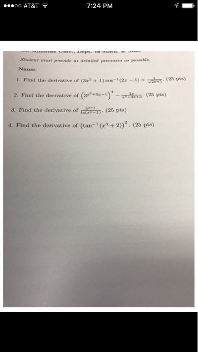 find the derivative of cos 1 2x 2 1