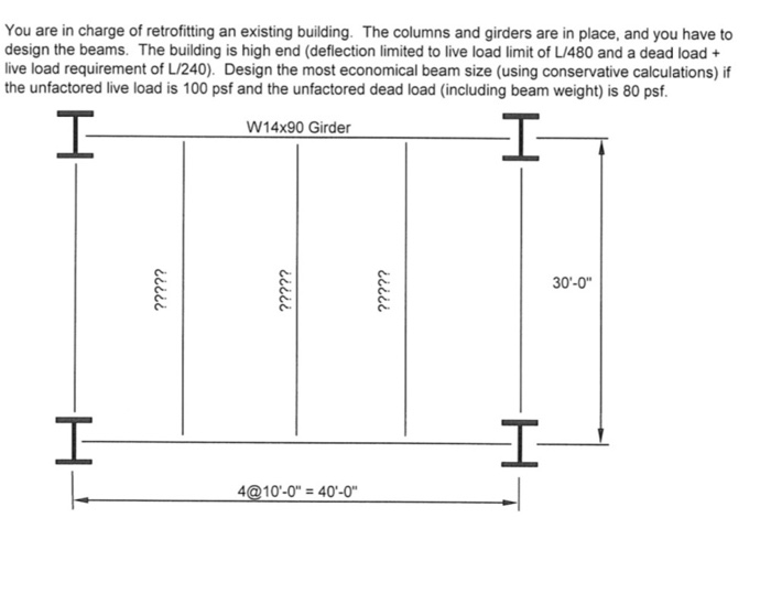 Solved You are in charge of retrofitting an existing | Chegg.com