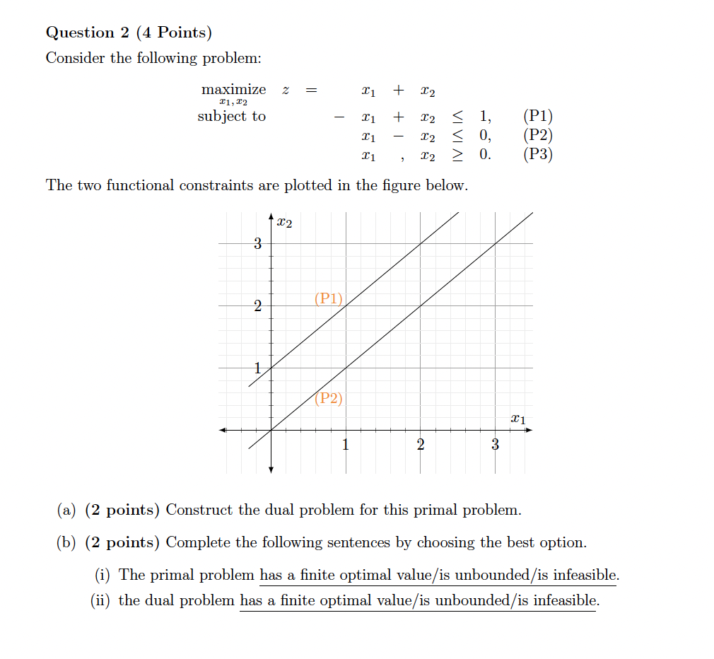 Solved Question 2 (4 ﻿Points)Consider The Following | Chegg.com