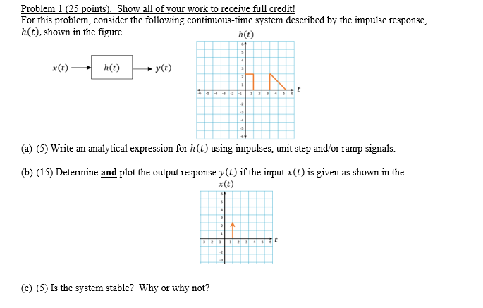 Solved Problem 1 ( 25 points). Show all of your work to | Chegg.com