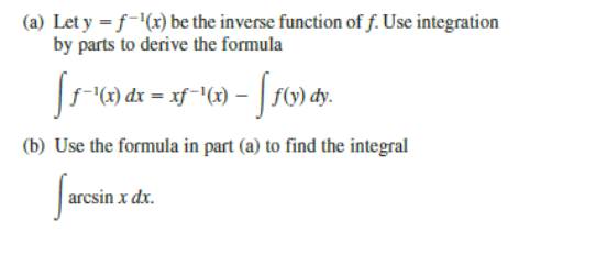 Solved (a) Let y=f−1(x) be the inverse function of f. Use | Chegg.com