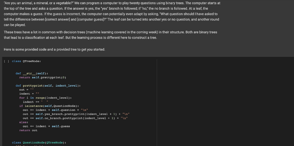 Solved "Are you an animal, a mineral, or a vegetable?" We | Chegg.com