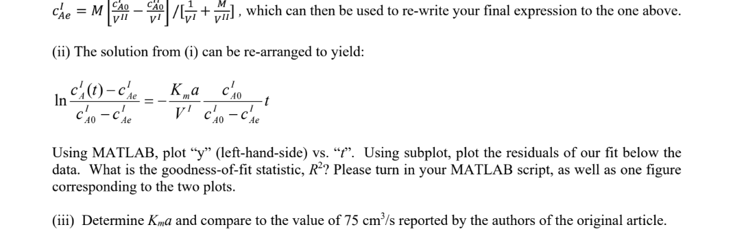 Solved 1. Two-phase interfacial mass transfer in batch | Chegg.com