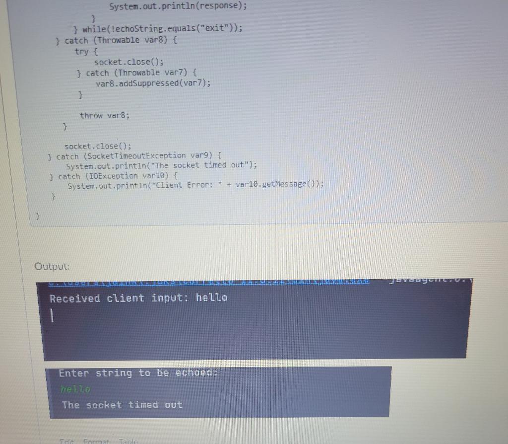 Solved 1. Debug following Echo server and client program. | Chegg.com