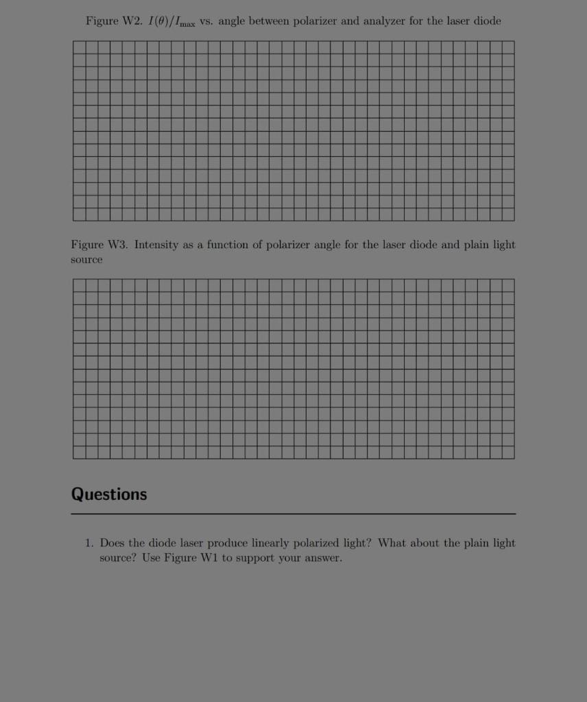Worksheet: Polarization and Malus' Law Instructions: | Chegg.com