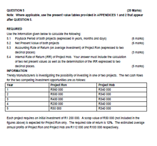 Solved QUESTION 3 (20 Marka) REQUIRED Use the information | Chegg.com