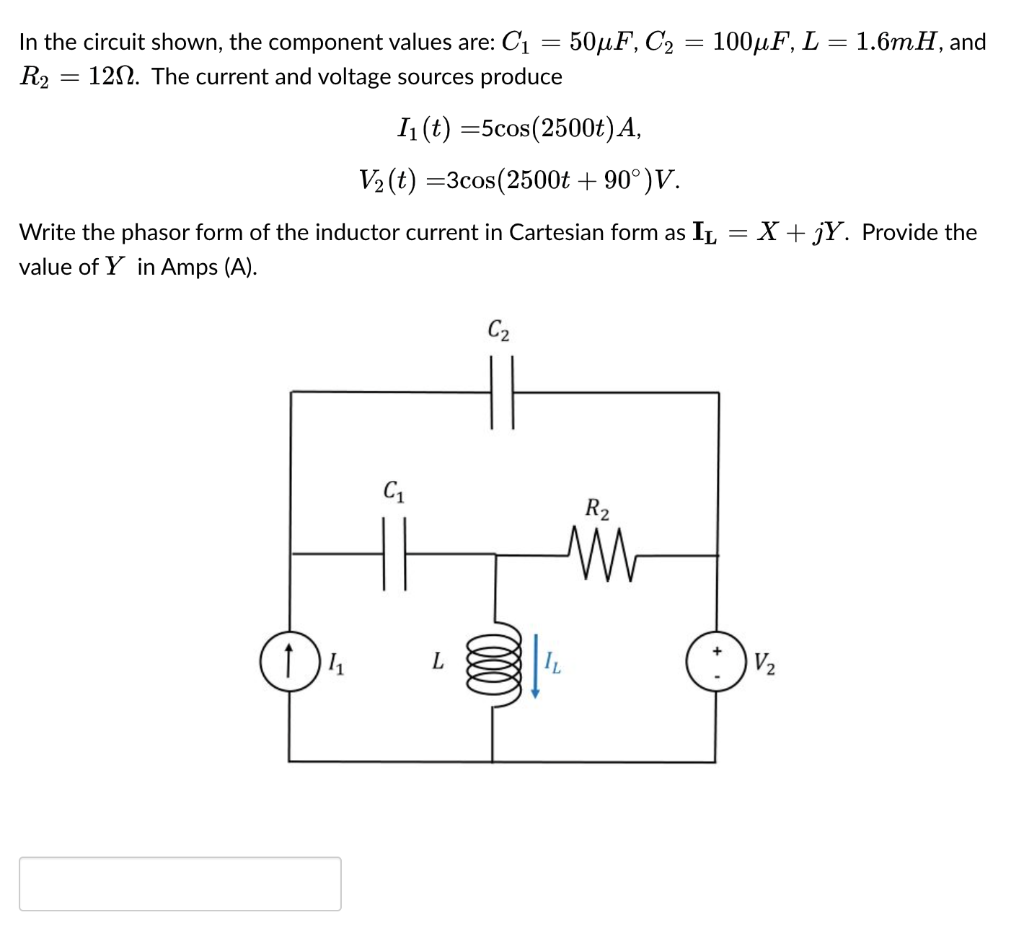 Solved In the circuit shown, the component values are: | Chegg.com