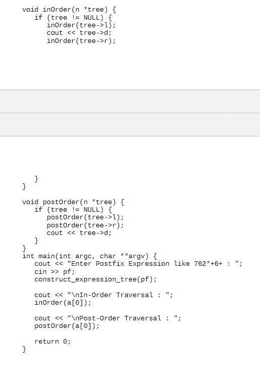 Solved Add a preorder function to Chp4_Postfix_Infix.cpp and | Chegg.com