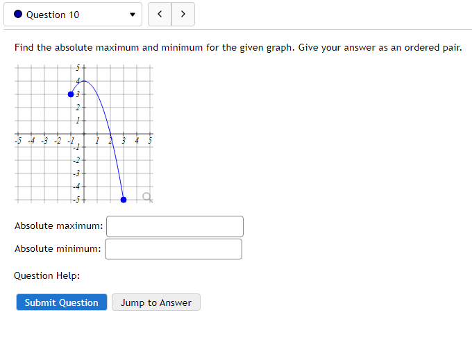 Solved The function has a minimum of at x= The function is | Chegg.com