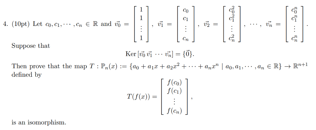 Solved Then prove that the map T defined by ~ is an | Chegg.com