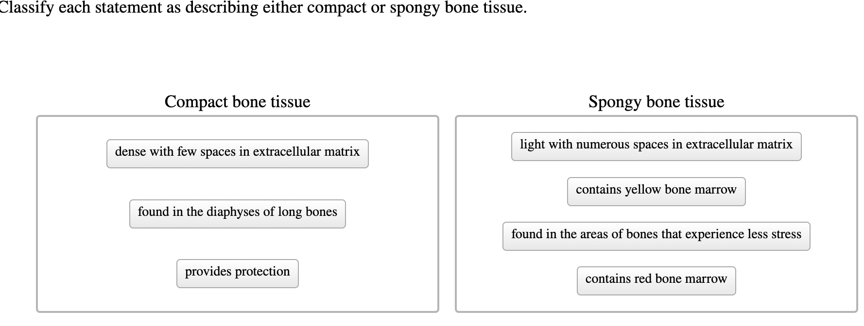 Solved Classify each statement as describing either compact | Chegg.com