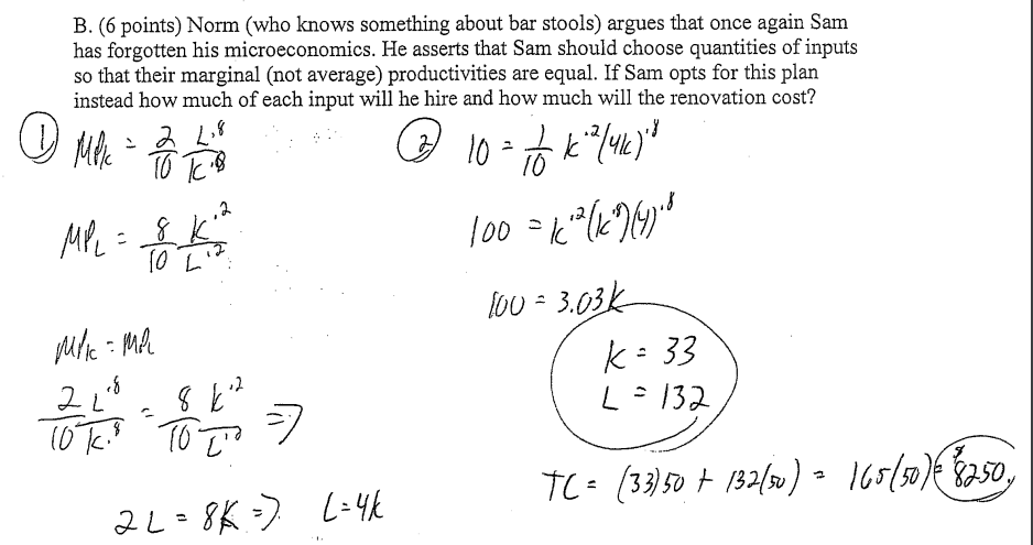 I ONLY NEED HELP ON "B". I JUST PUT THE OTHER PART IN | Chegg.com