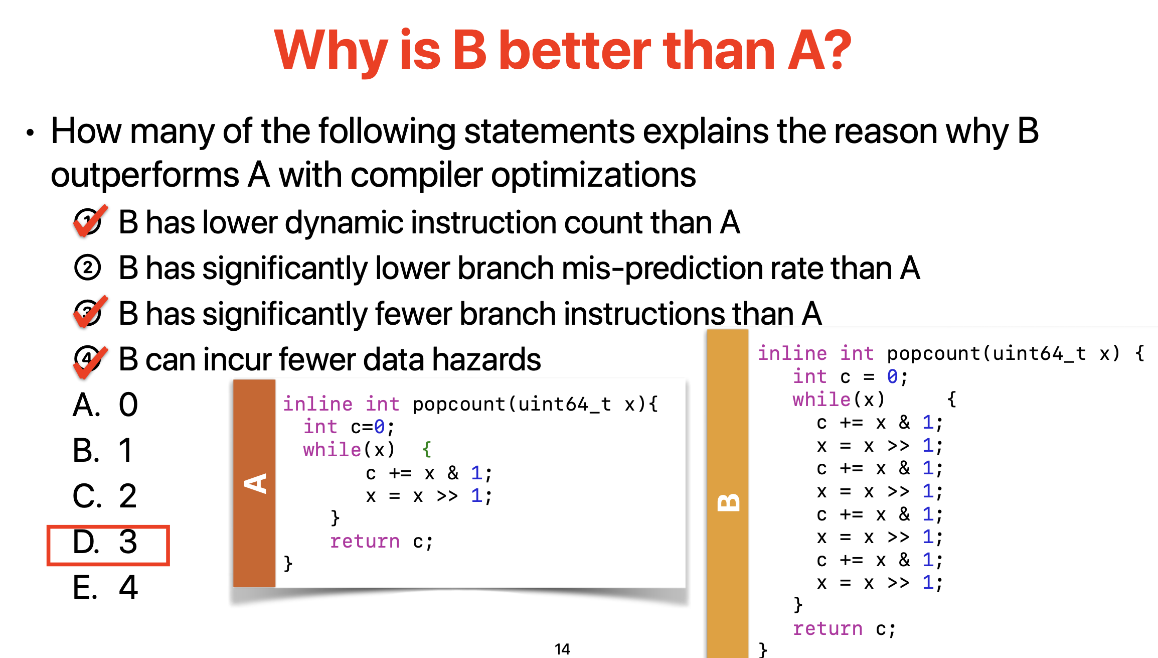 Solved Why is B better than A? - How many of the following | Chegg.com