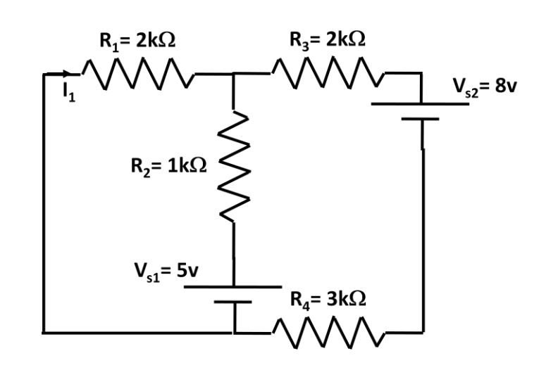 Solved In The Circuit Shown, Using Kvl, Find The Current I1 