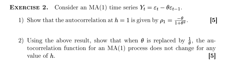 Solved In all the questions, {εt} is a white noise with | Chegg.com