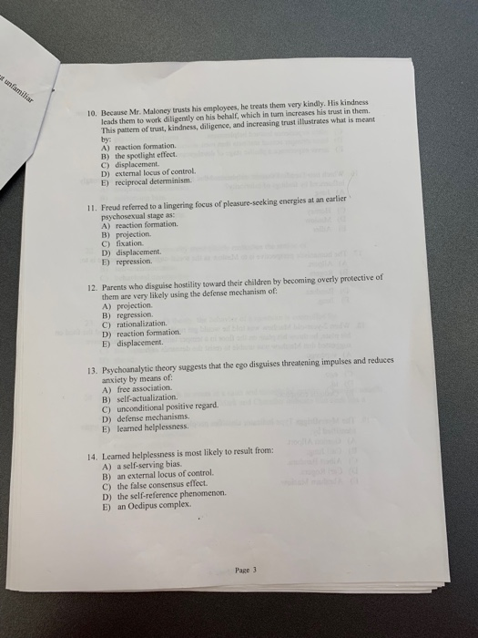 Solved 10. Because Mr. Maloney trusts his employees, he