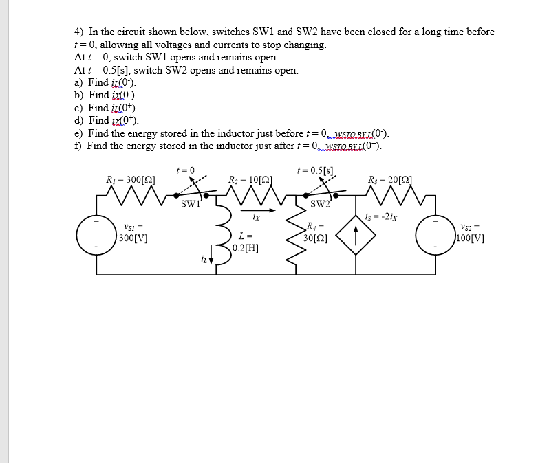 Solved Answer is a) -29[A], b) 30[A], c) -29[A], d) | Chegg.com