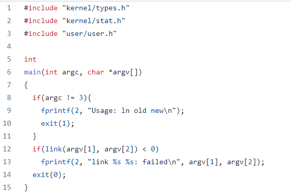 Solved Look at the ln code in user/ln.c and explain how the | Chegg.com