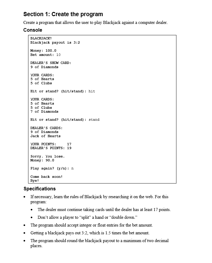 Study Section Python