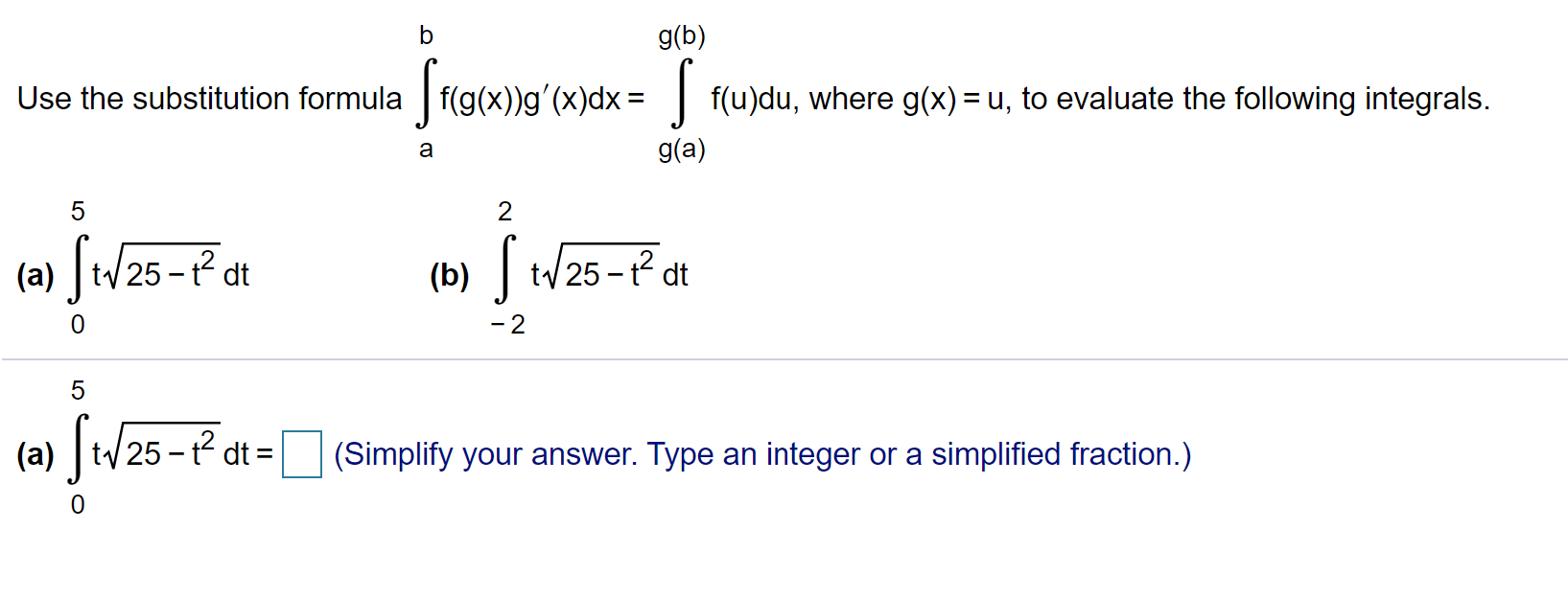 Use The Substitution Chegg Com