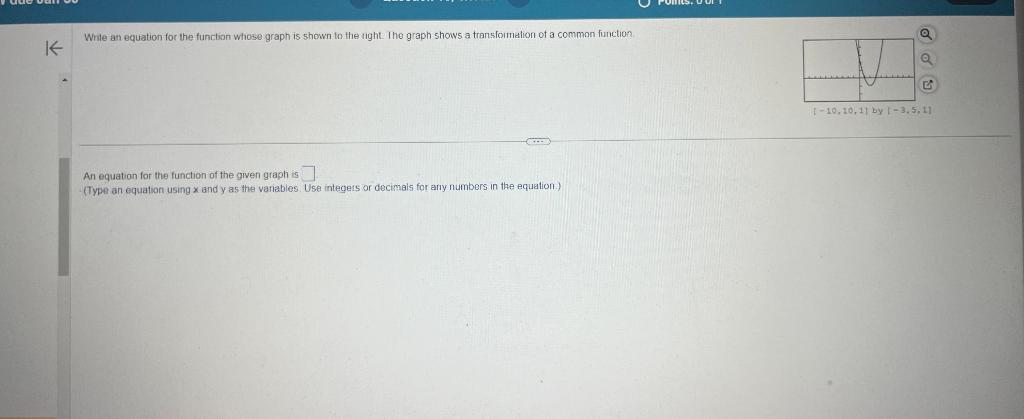 Solved Write an equation for the function whose graph is | Chegg.com