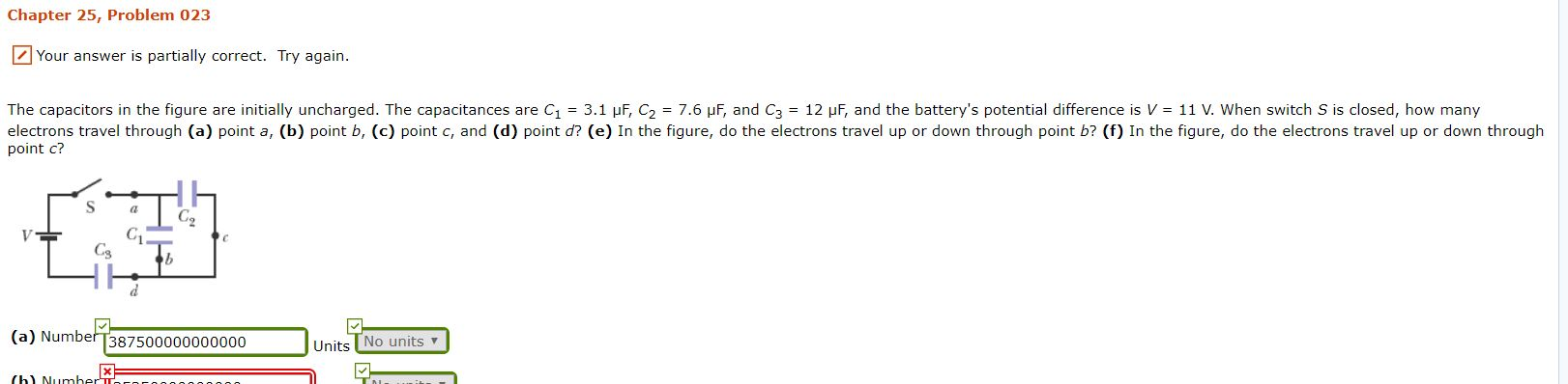 Solved Chapter 25, Problem 023 Your answer is partially | Chegg.com