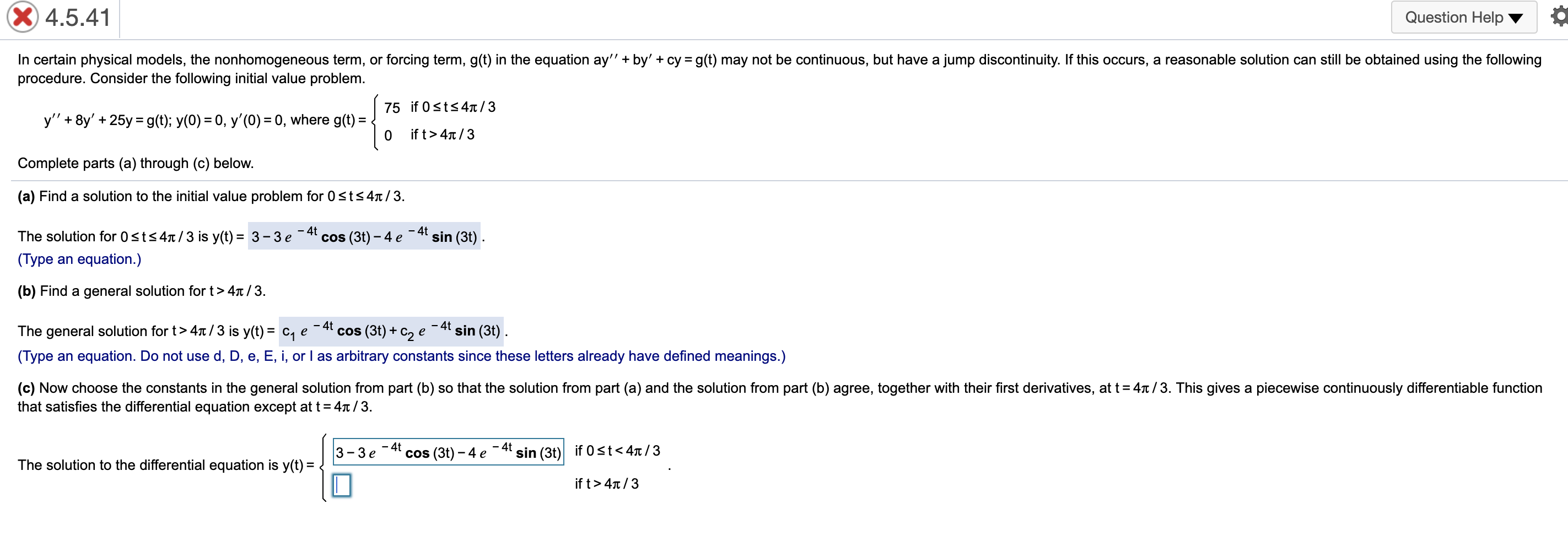 Solved X 4.5.41 Question Help O In Certain Physical Models, | Chegg.com