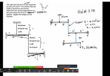 Solved the rigid bars AB and CD and EF are supported by pins | Chegg.com 