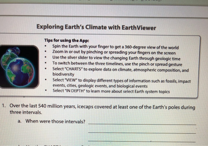exploring earths climate with earthviewer answers