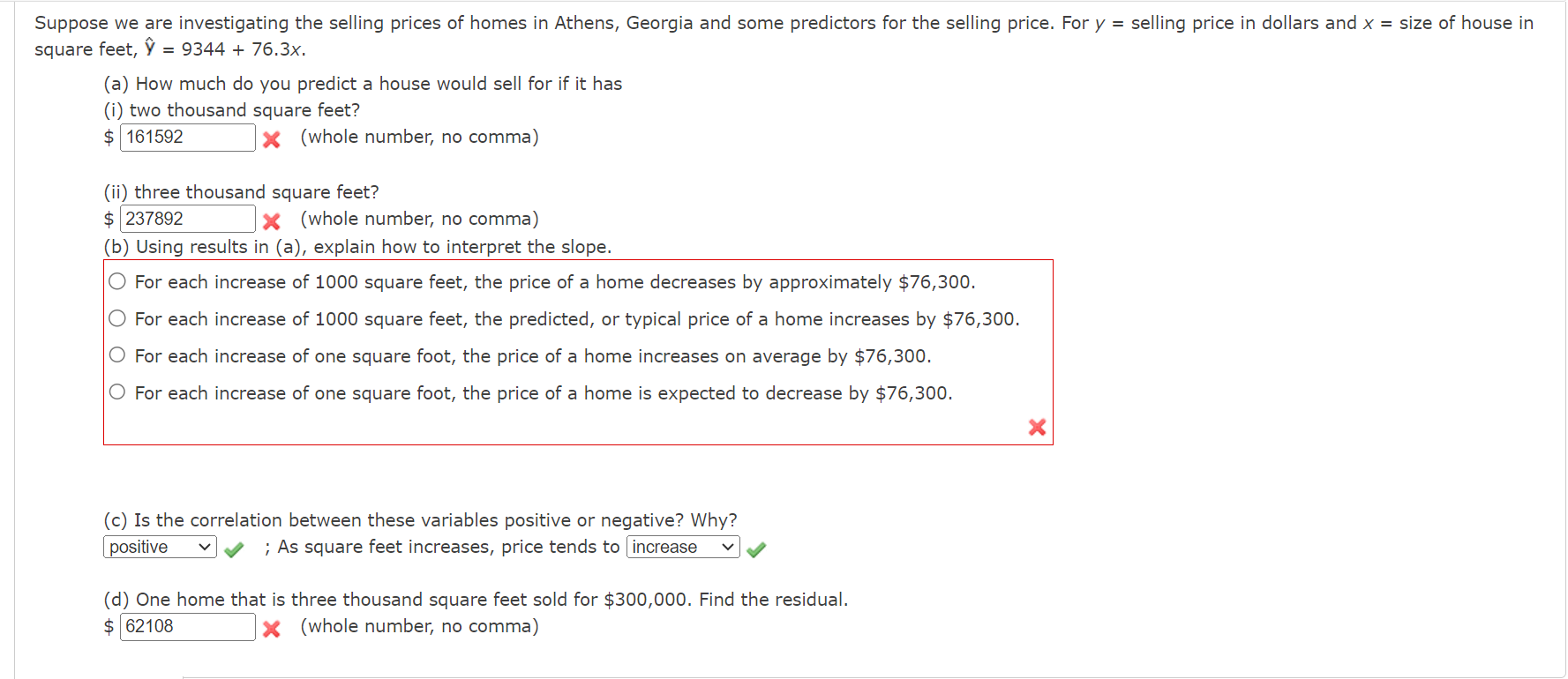 Solved Suppose we are investigating the selling prices of | Chegg.com