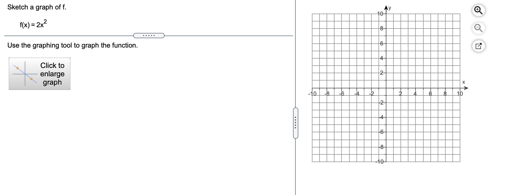 graph the function f x )= 4x2 8x 10