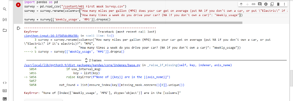 Solved import pandas as pd survey - | Chegg.com