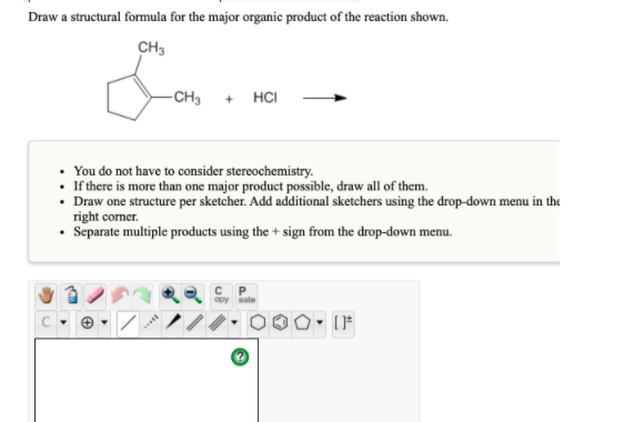 Solved Draw a structural formula for the more stable | Chegg.com