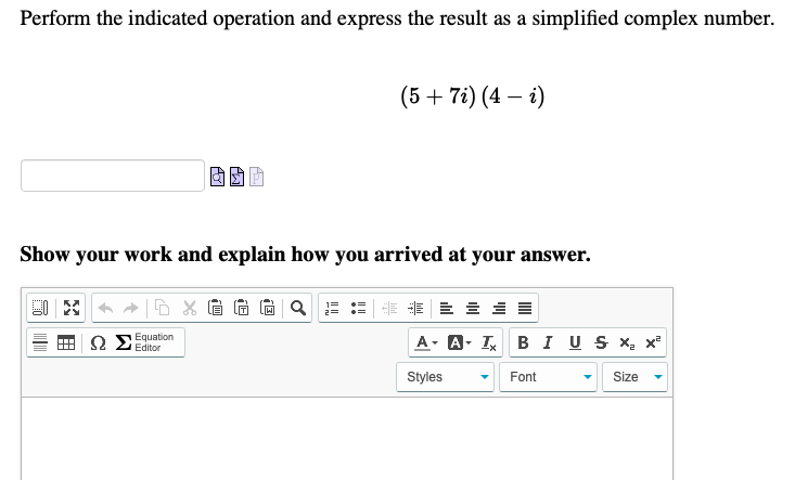 Solved Perform the indicated operation and express the | Chegg.com