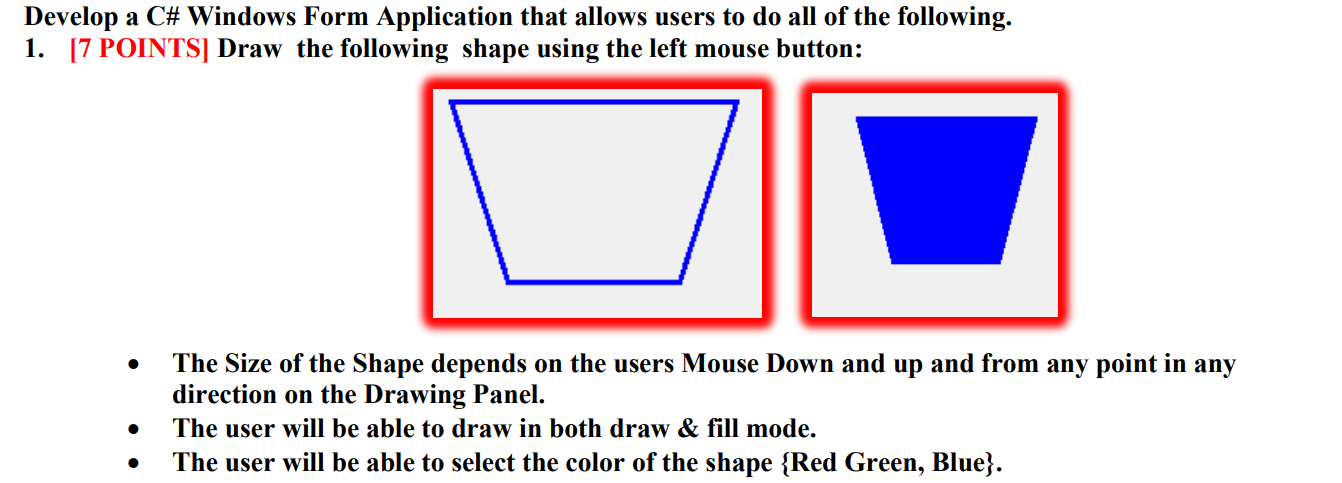Solved Develop a C# Windows Form Application that allows | Chegg.com