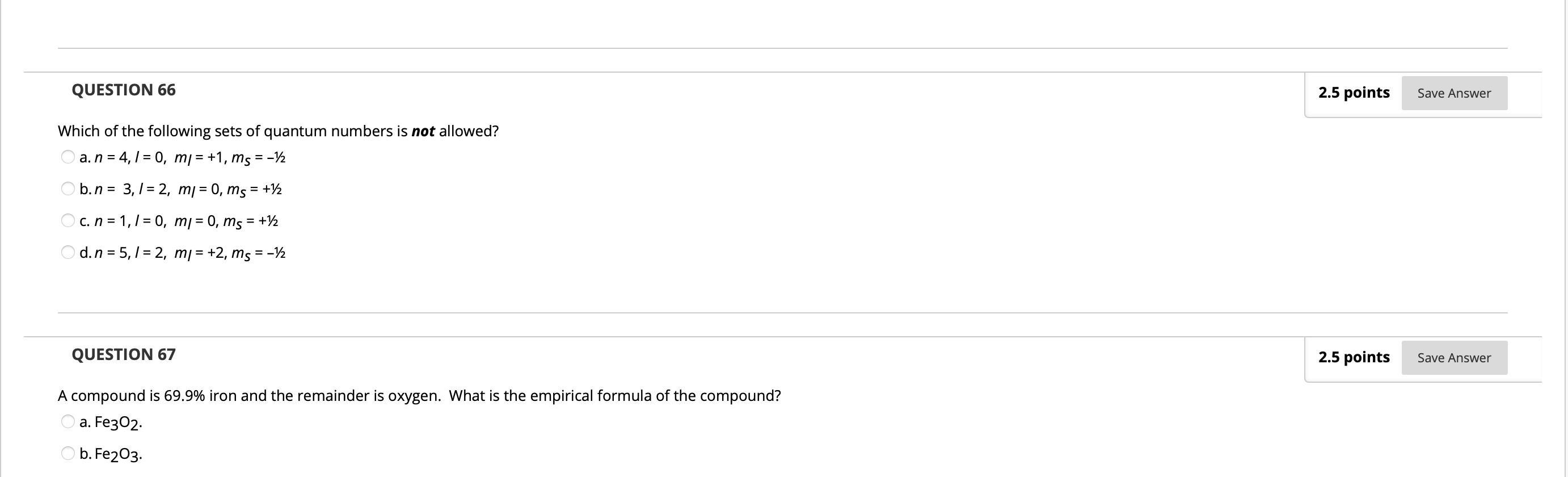 solved-which-of-the-following-sets-of-quantum-numbers-is-not-chegg