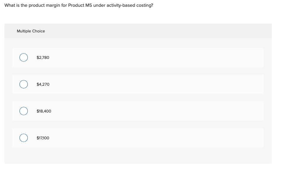 Solved Mirabile Corporation uses activitybased costing to