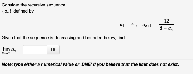 Solved Consider The Recursive Sequence An Defined By Aj 9020