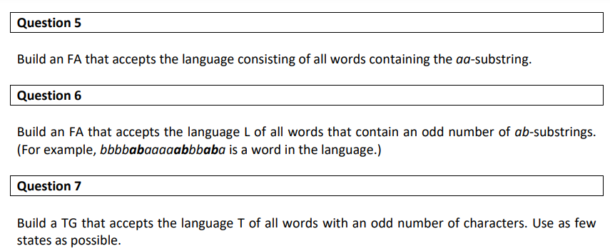 Solved Read before attempting questions 5, 6 and 7. Below | Chegg.com