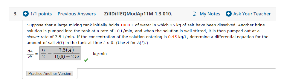 solved-suppose-that-a-large-mixing-tank-initially-holds-1000-chegg