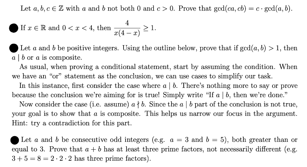 Solved Let A,b,c E Z With A And B Not Both O And C> 0. Prove | Chegg.com