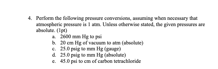 25.0 psig to 2025 mm hg absolute