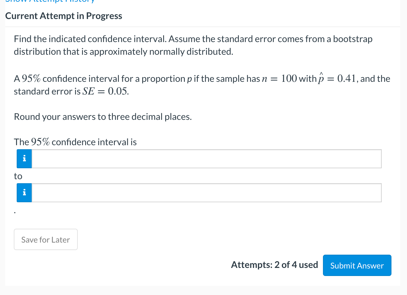 Solved Current Attempt In Progress Find The Indicated | Chegg.com