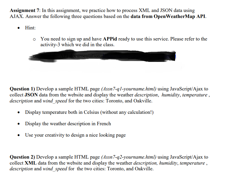 Solved WEATHER API DATA IN JSON { 