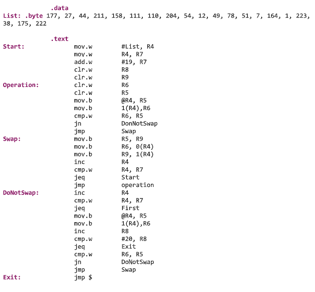 Solved 1- Explain what the following assembly language does. | Chegg.com