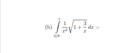 Solved ∫3/81x211+x3dx= | Chegg.com