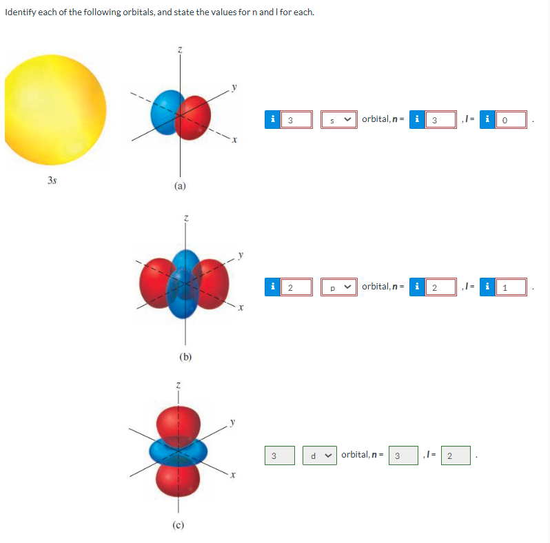 Solved Identify each of the following orbitals, and state | Chegg.com